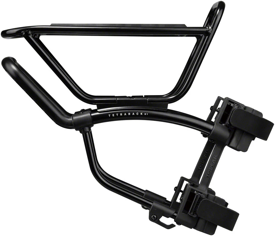 Topeak TetraRack R1 Front Rack Gravel/Road - Fork Blade Strap Mount QuickTrack Compatible BLK - Image 2