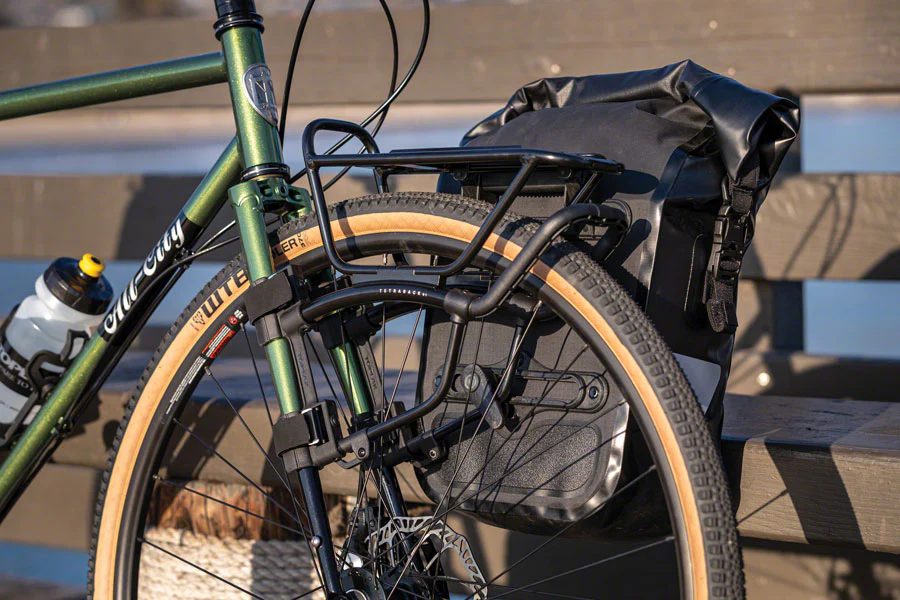 Topeak TetraRack R1 Front Rack Gravel/Road - Fork Blade Strap Mount QuickTrack Compatible BLK - Image 3