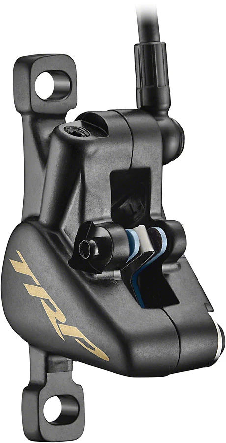 TRP EVO X HD-M9020 Disc Brake Lever - Left/Front Rear 1900mm Hose Post Mount 2-Piston Gold - Image 3