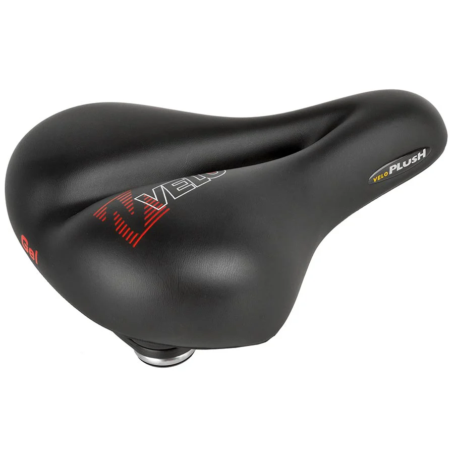 Velo Plush Gel Elasto Saddle 275 x 213mm Black