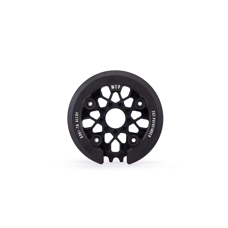 We The People Pathfinder Guard Combo Chainring Teeth: 25 6061-T6 Aluminum Black Set