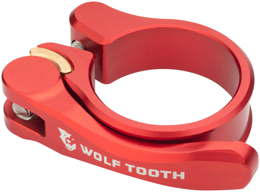 Wolf Tooth Components Quick Release Seatpost Clamp - 36.4mm QR Red